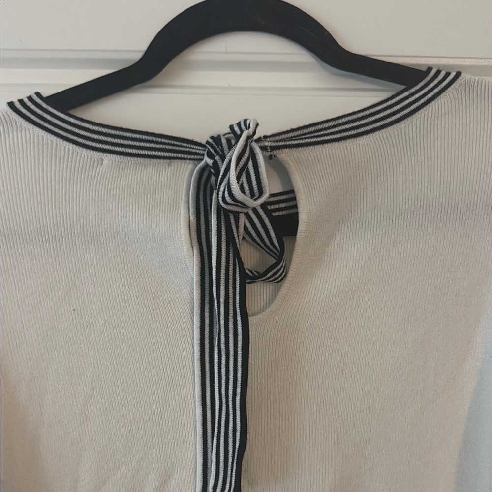 Striped Tie-Back Top